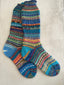Whimsical Scrappy Handmade Wool Socks - Soft, Warm & Colorful Winter Socks for Women