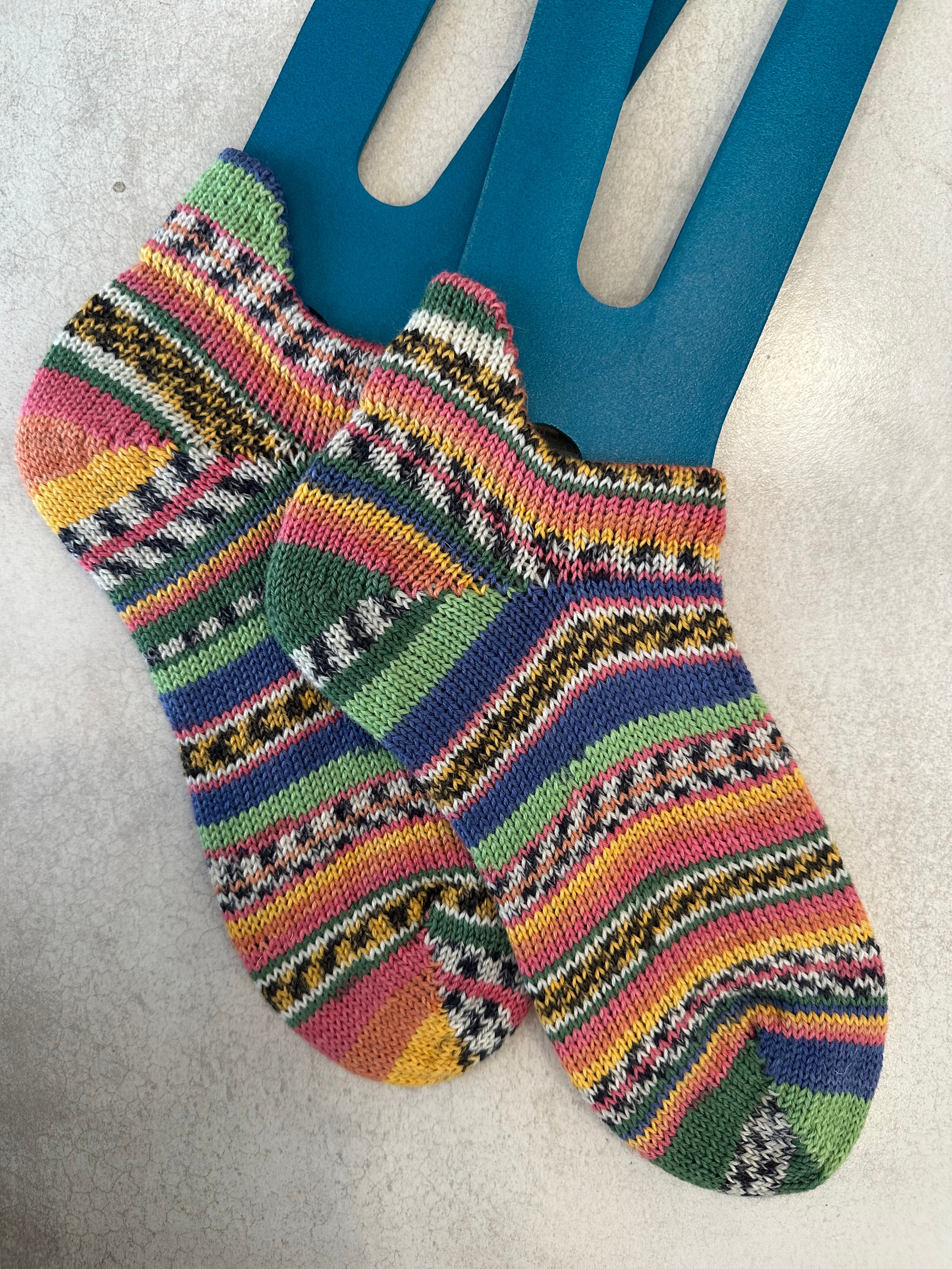 Shortie Hand-Knitted Socks, Cozy Woolen Accessories for Cold Weather, Perfect Gift for Her Birthdays or Holidays