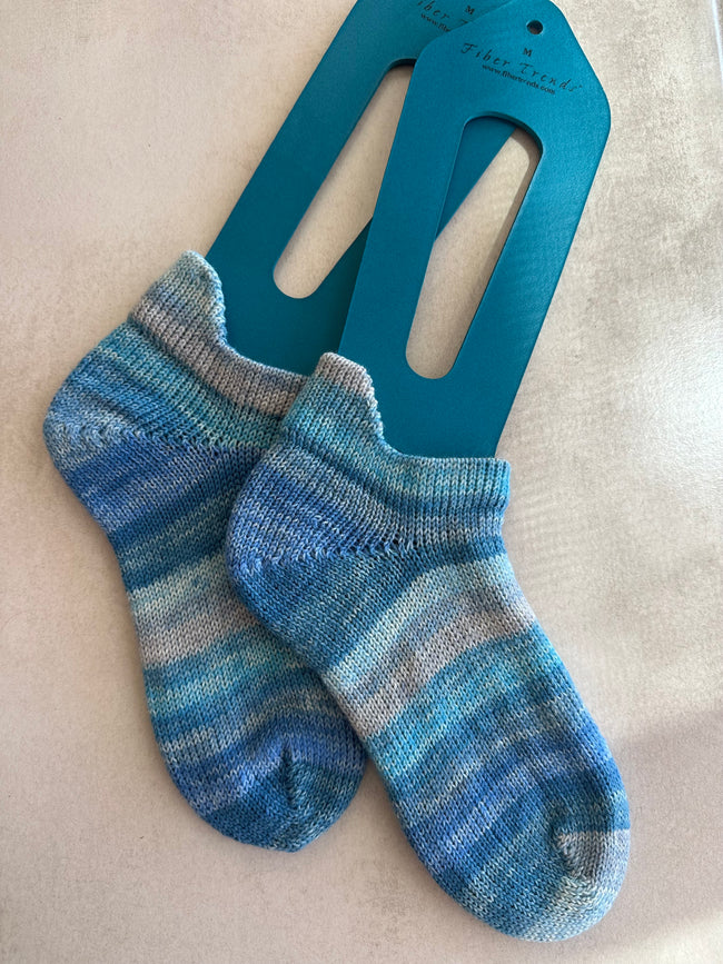 Shortie Hand-Knitted Socks, Cozy Woolen Accessories for Cold Weather, Perfect Gift for Her Birthdays or Holidays Hover Image