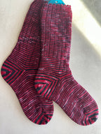 Custom Dyed Merino Wool  Socks, HandMade, Luxurious Softness for Cold Weather, Thoughtful Gift for Loved Ones