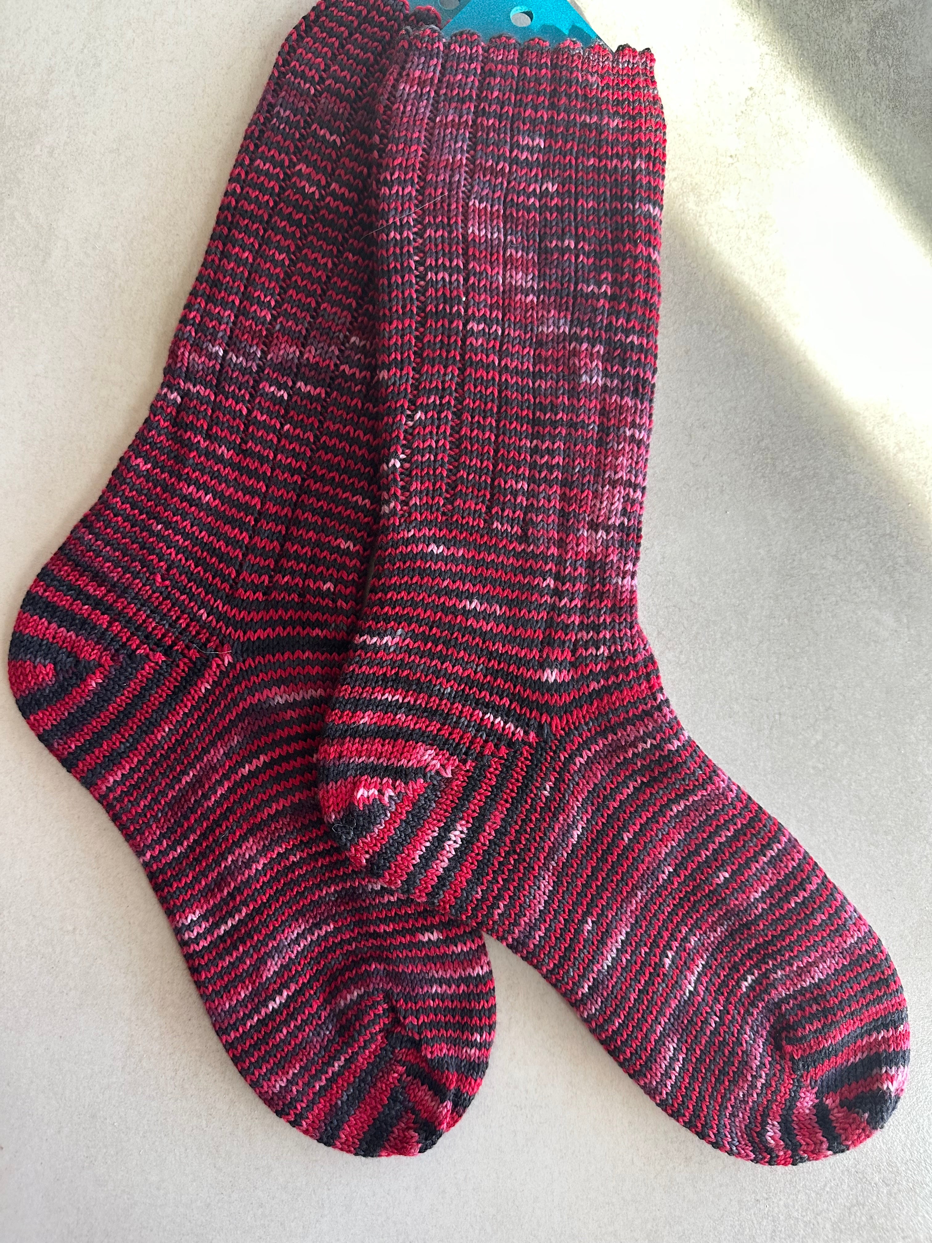 Custom Dyed Merino Wool  Socks, HandMade, Luxurious Softness for Cold Weather, Thoughtful Gift for Loved Ones