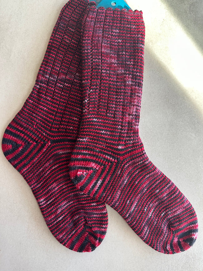 Custom Dyed Merino Wool  Socks, HandMade, Luxurious Softness for Cold Weather, Thoughtful Gift for Loved Ones Hover Image
