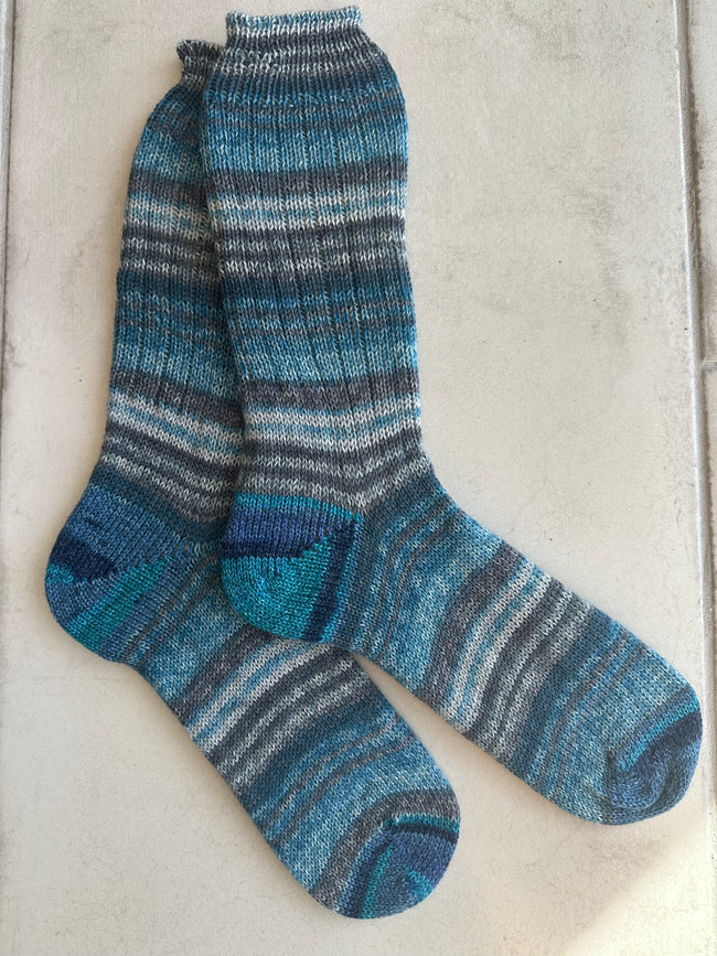 Hand-Knitted Socks,  Hand-Knitted Merino Wool Socks - Large Hover Image