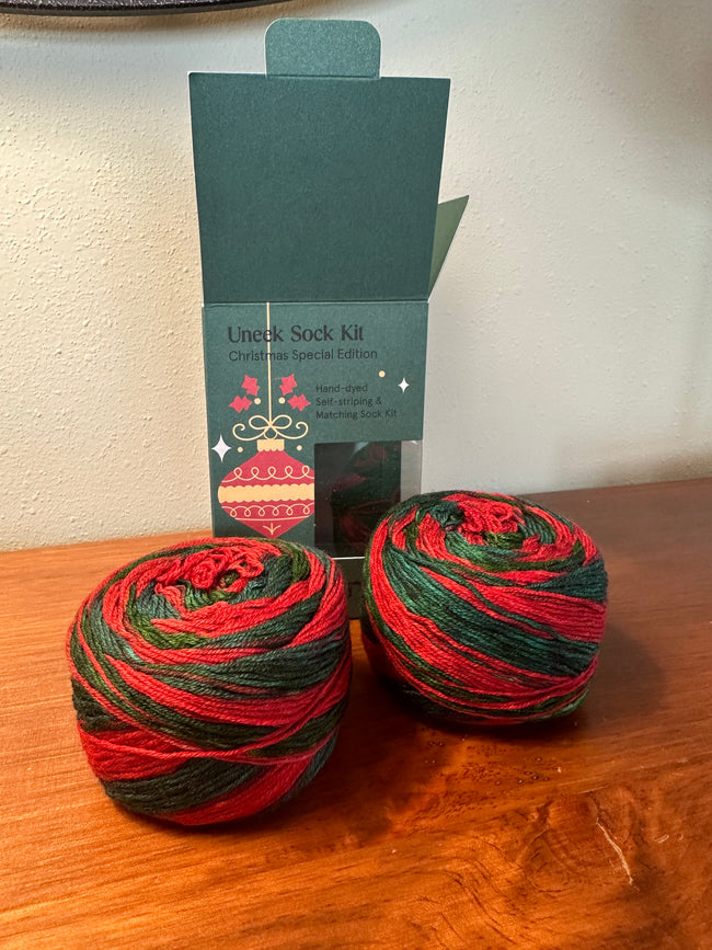 Uneek Sock Kit, Christmas Colorful, Sock Pattern Included Main Image