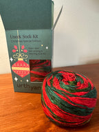 Uneek Sock Kit, Christmas Colorful, Sock Pattern Included