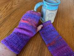 Sparkle with Great Gift Handmade Fingerless Gloves Women, Handknit Texting Gloves