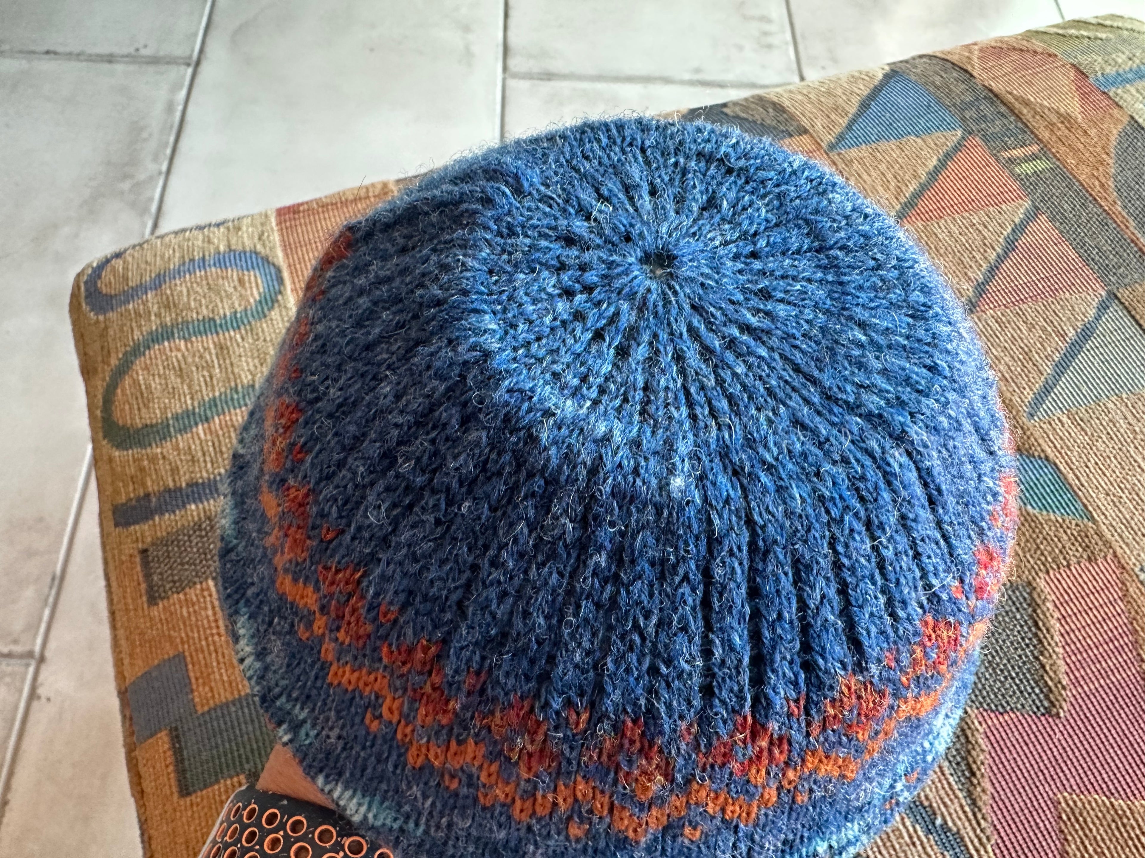 Fairisle Hat Knitting Pattern, Machine Knit, Stylish Multicolor Wool Beanie Design, Ideal Winter Accessory Gift for Crafters