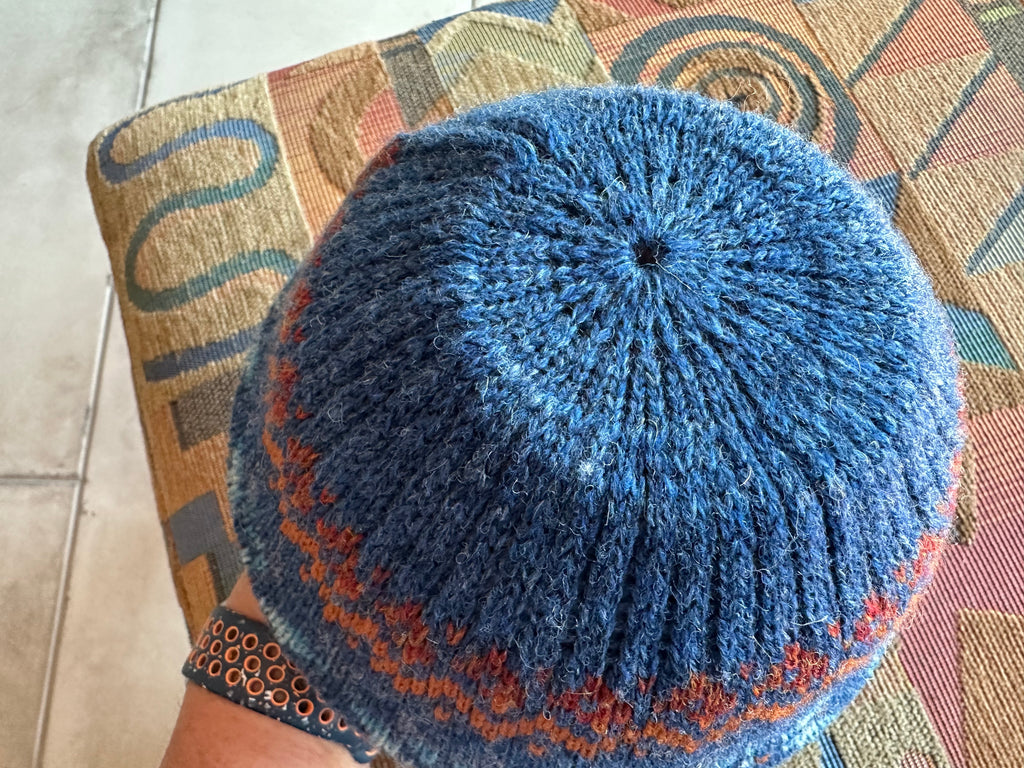 Fairisle Hat Knitting Pattern, Machine Knit, Stylish Multicolor Wool Beanie Design, Ideal Winter Accessory Gift for Crafters