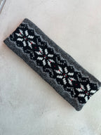 Shetland wool headband, hand-knit fair isle design, warming headwear for chilly days and thoughtful handmade gift