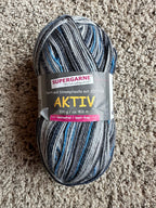 Aktiv Cotton/Wool Sock Yarn, 1 Skein