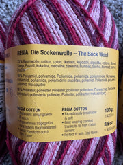 Regia Cotton Sock Yarn, Cotton ColorTutti Frutti II, 5 skeins one price