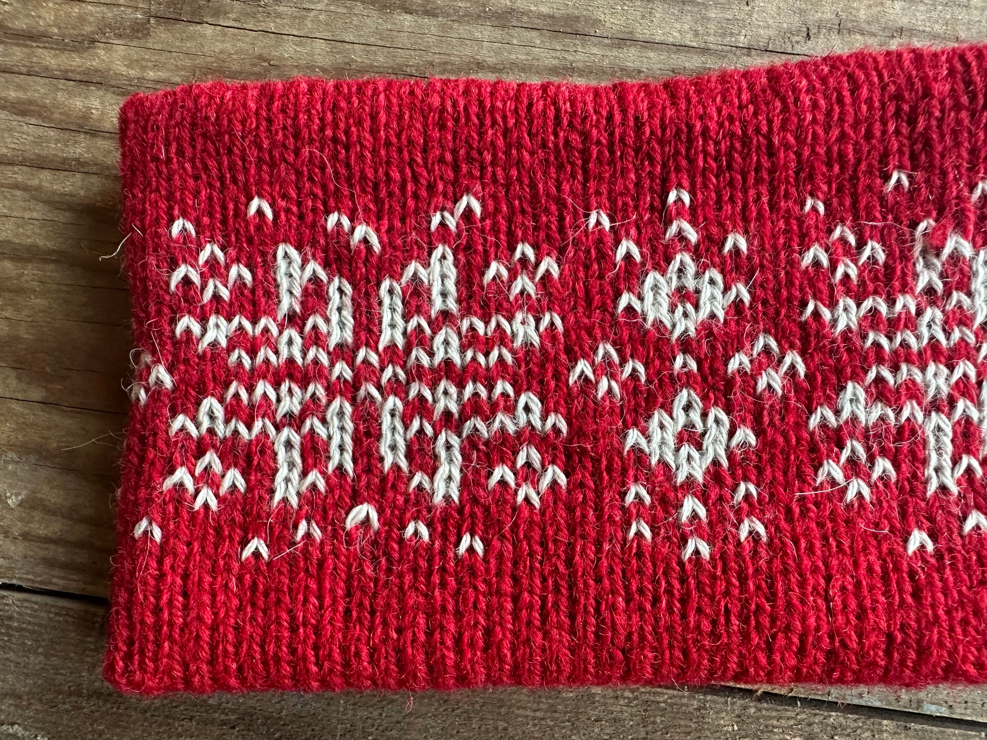 Shetland wool headband, hand-knit fair isle design, warming headwear for chilly days and thoughtful handmade gift