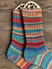 Scrappy Frankenstein Wool Socks, Whimsical Patterns, Ideal for Cold Days and Cozy Nights, Quirky Gift for Friends & Family