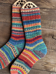 Scrappy Frankenstein Wool Socks, Whimsical Patterns, Ideal for Cold Days and Cozy Nights, Quirky Gift for Friends & Family