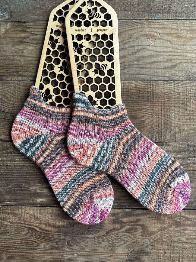 Hand-Knitted Socks, Cozy Woolen Accessories for Cold Weather, Perfect Gift for Her Birthdays or Holidays Hover Image