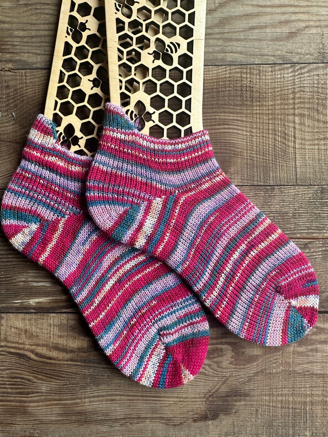 Hand-Knitted Socks, Cozy Woolen Accessories for Cold Weather, Perfect Gift for Her Birthdays or Holidays Hover Image