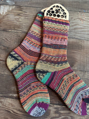 Bright Colored Alpaca Socks, Vibrant Colors and Patterns for Ultimate Comfort, Ideal Gift for Friends & Family Who Love Cozy Wear