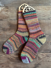Bright Colored Alpaca Socks, Vibrant Colors and Patterns for Ultimate Comfort, Ideal Gift for Friends & Family Who Love Cozy Wear