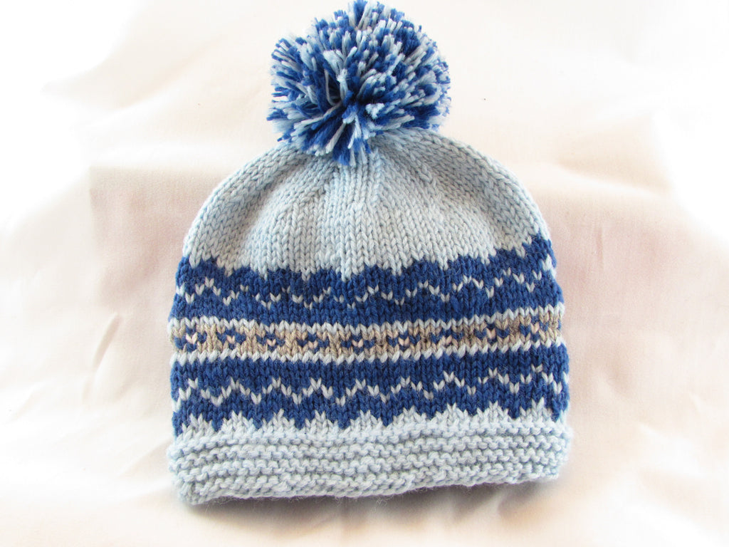 Child's Fairisle Hat Pattern, Cozy and Stylish Knit Design for Cold Weather, Ideal Handmade Gift for Kids