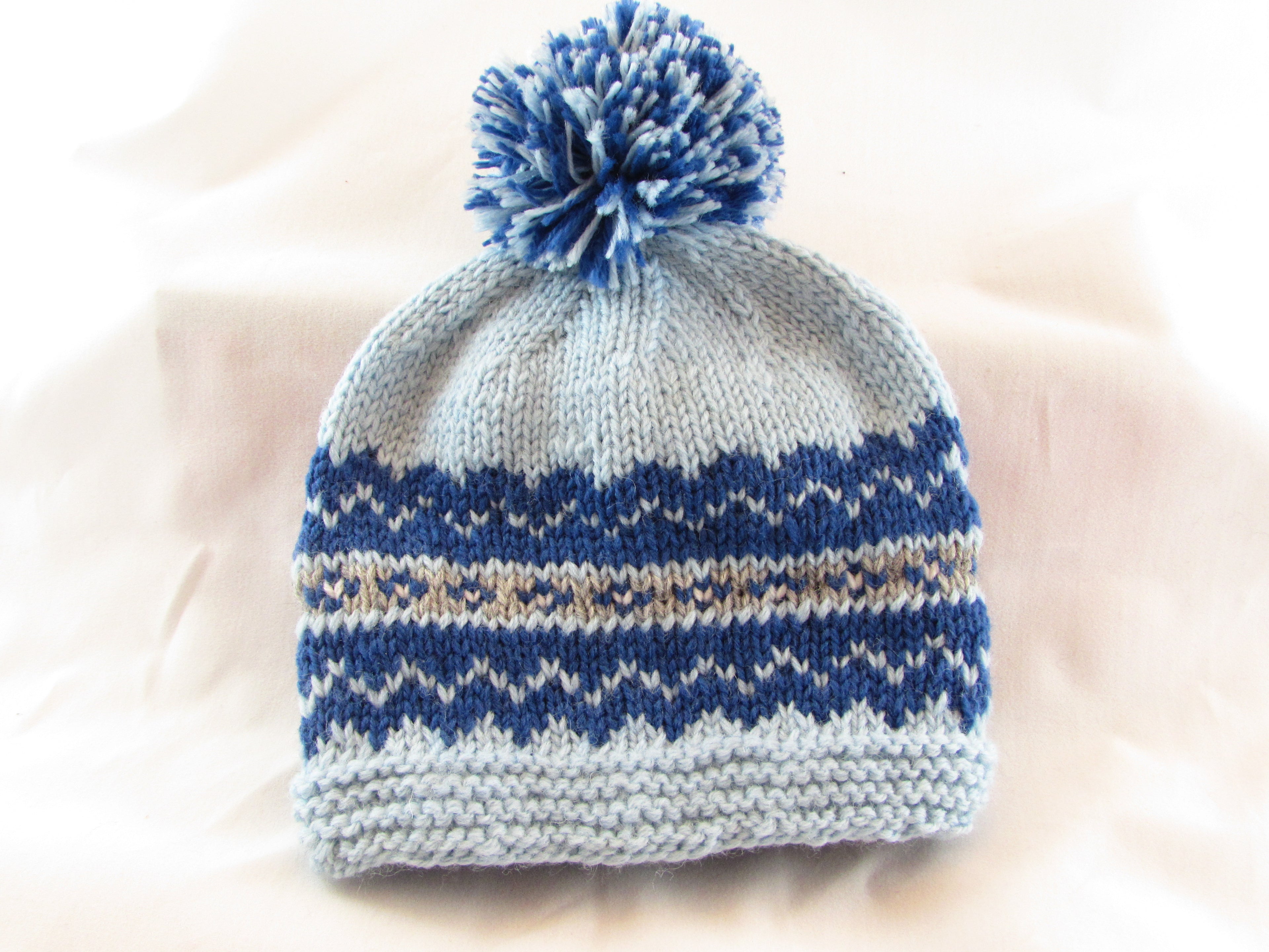 Child's Fairisle Hat Pattern, Cozy and Stylish Knit Design for Cold Weather, Ideal Handmade Gift for Kids