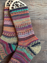Bright Colored Alpaca Socks, Vibrant Colors and Patterns for Ultimate Comfort, Ideal Gift for Friends & Family Who Love Cozy Wear