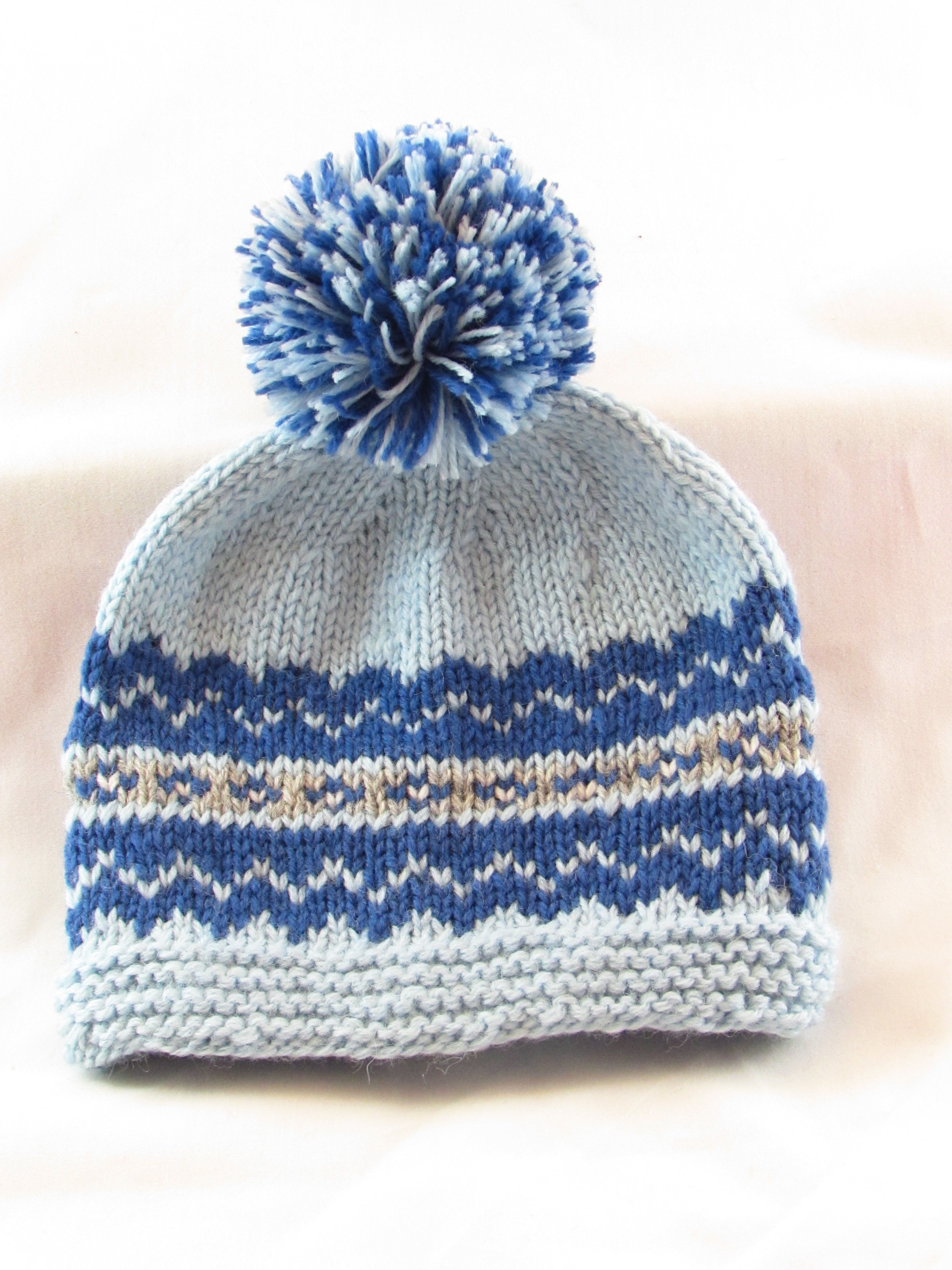 Child's Fairisle Hat Pattern, Cozy and Stylish Knit Design for Cold Weather, Ideal Handmade Gift for Kids