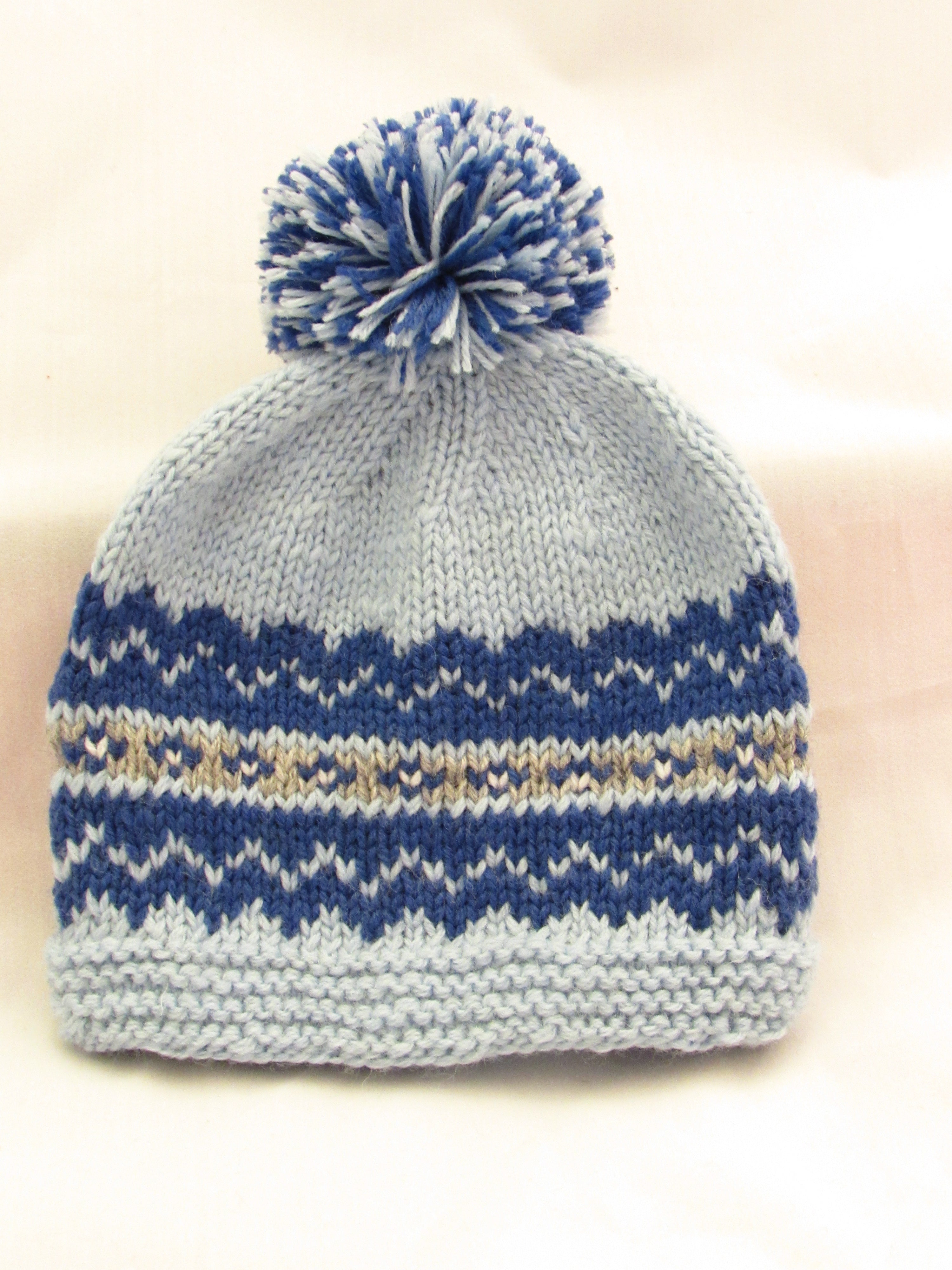 Child's Fairisle Hat Pattern, Cozy and Stylish Knit Design for Cold Weather, Ideal Handmade Gift for Kids