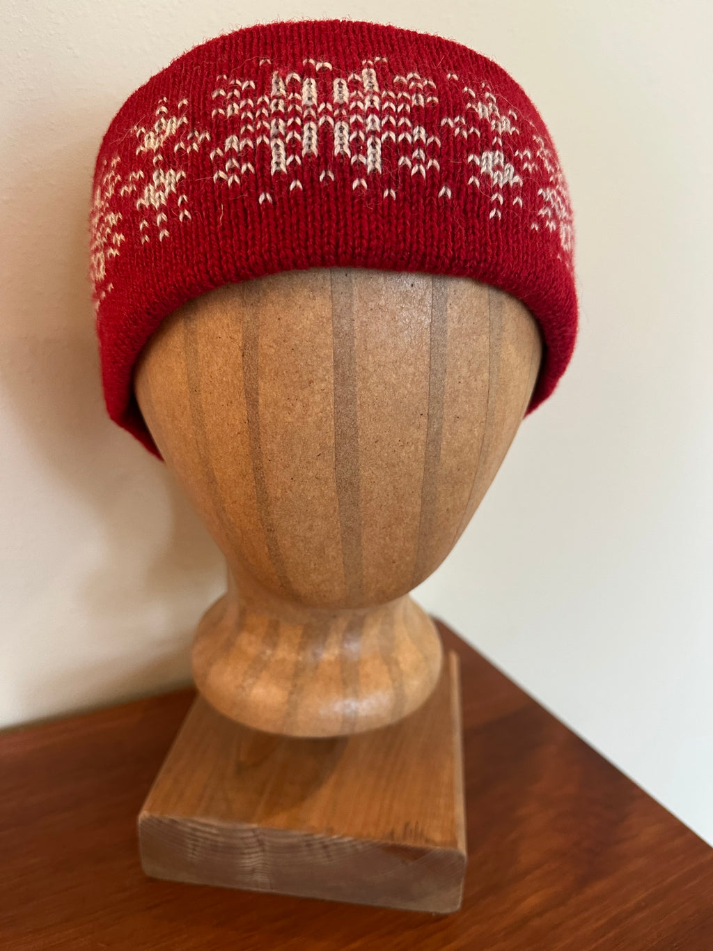 Shetland wool headband, hand-knit fair isle design, warming headwear for chilly days and thoughtful handmade gift