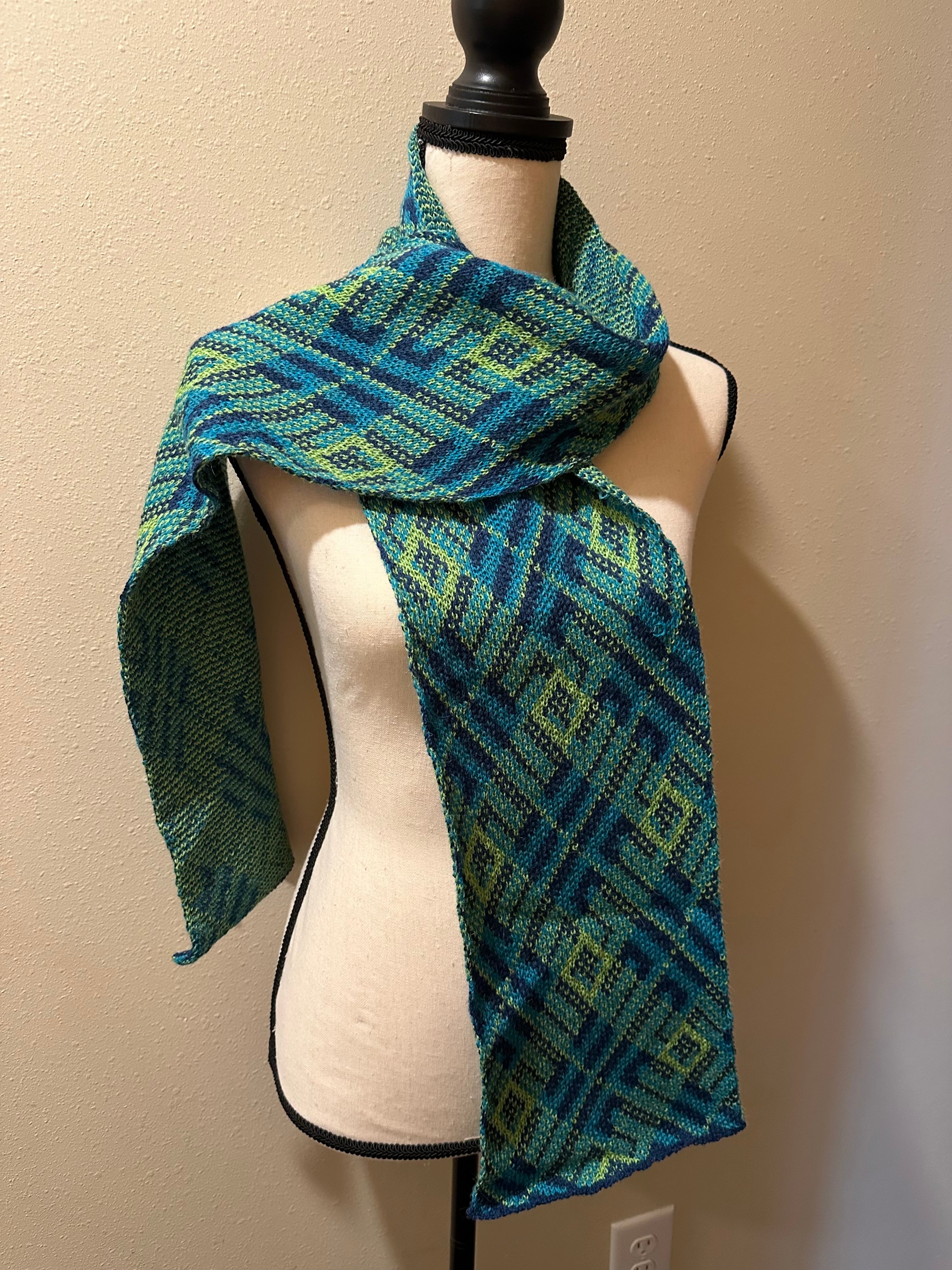 Colorful Alpaca and Wool Scarf, Ideal for Daily Wear, Unique Gift for Birthdays or Holidays