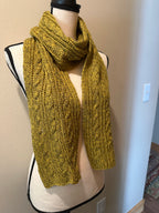 Wool Scarf  Cable Design, Ideal for Daily Wear, Unique Gift for Birthdays or Holidays