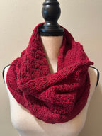 Handcrafted Wool Infinity Scarf, Warm Loop Scarf for Winter Weather, Outdoor Wear, Ideal Gift