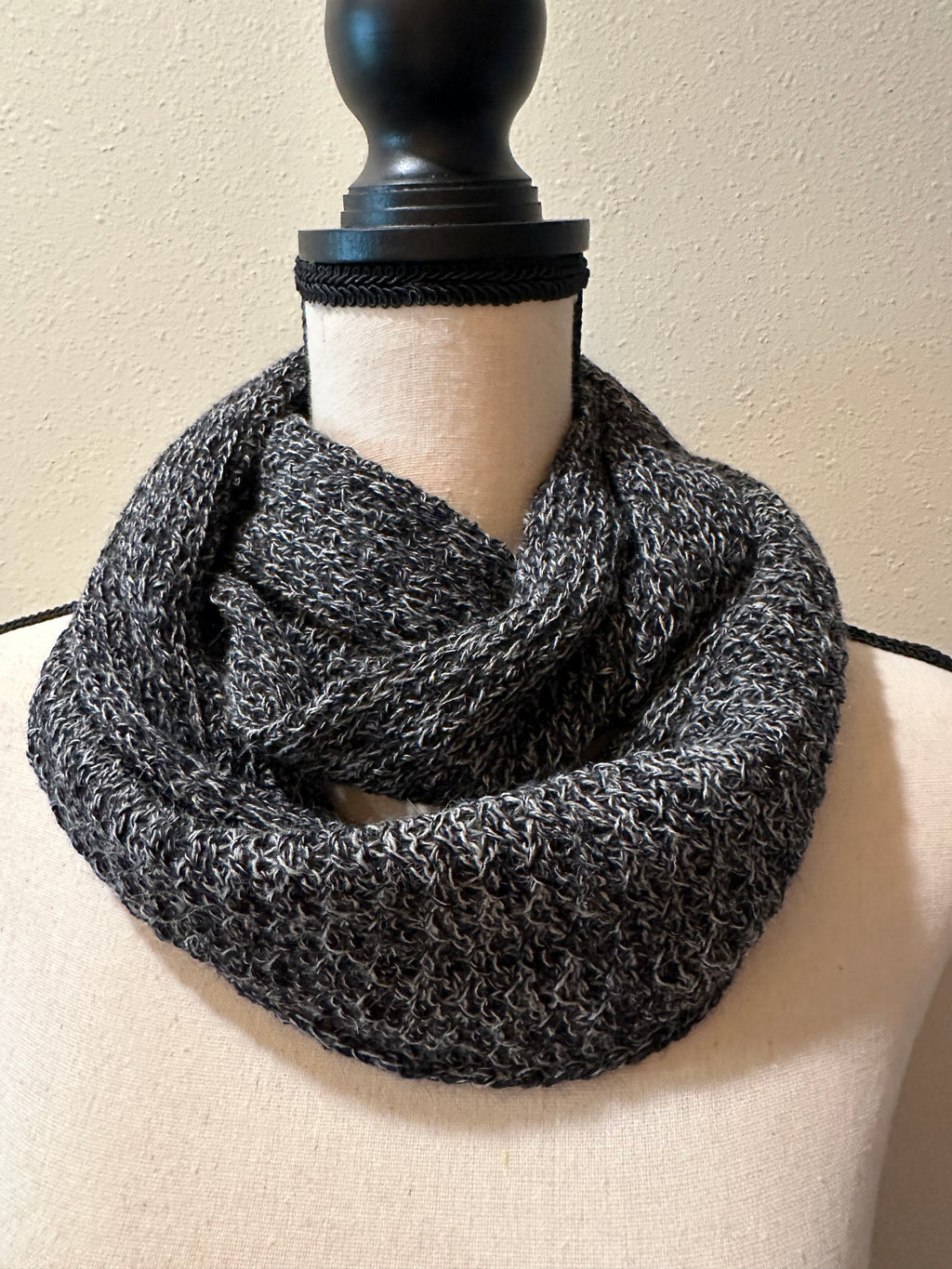 Handmade Wool and Alpaca Infinity Scarf, Warm Loop Scarf for Winter, Dress Topper, Perfect Gift for Women