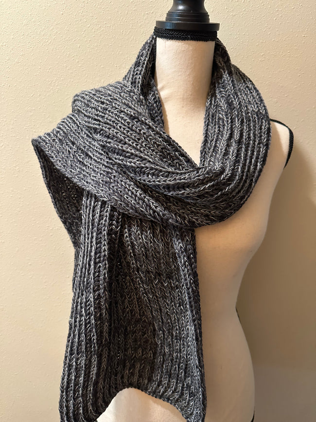 Knitted Scarf - Cozy Handcrafted Knitwear for Winter Warmth - Perfect Gift for Her or Him Hover Image