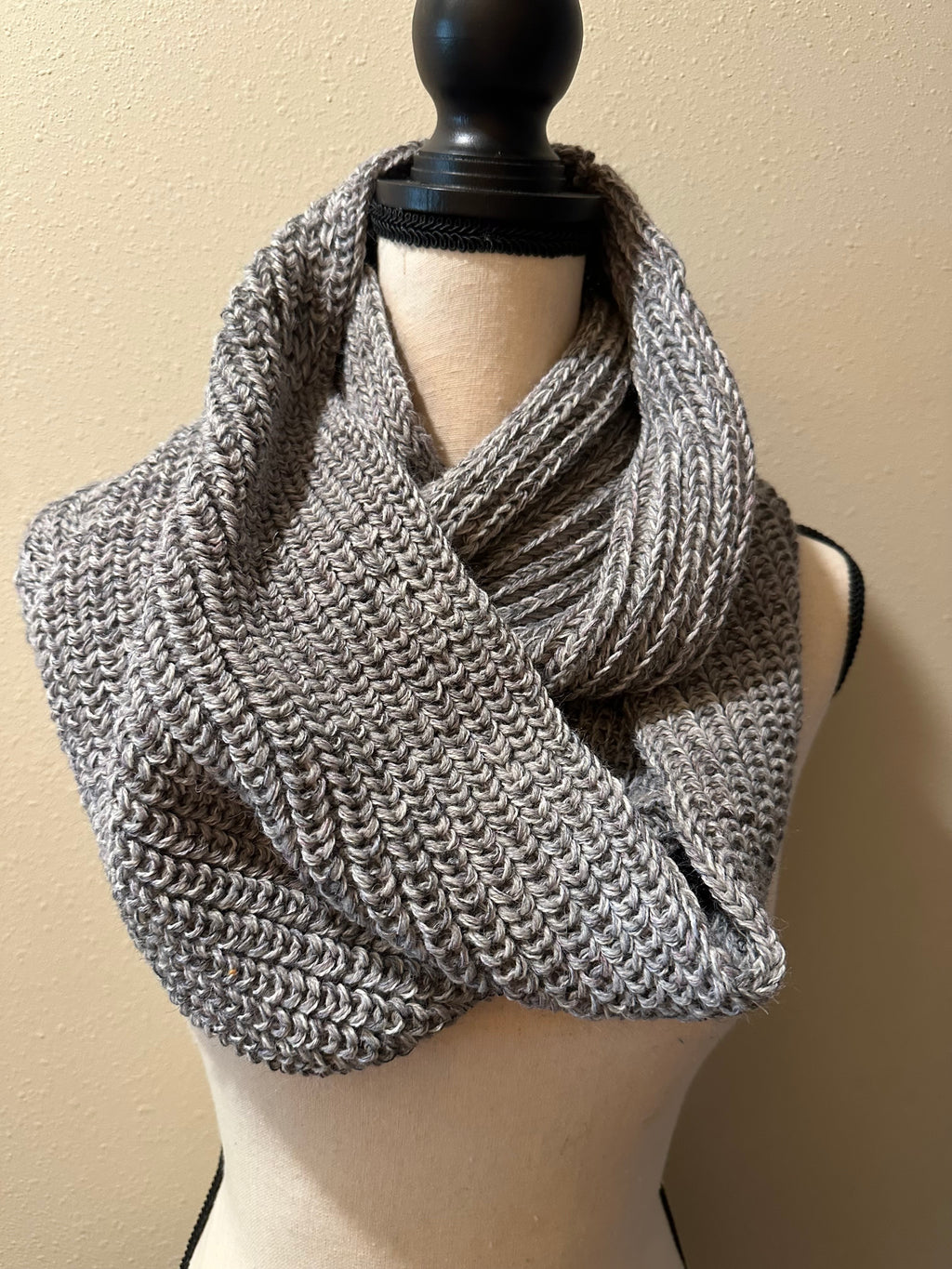 Wool Infinity Scarf Handmade, Cozy Loop Winter Accessory for Outdoor Styling, Gift for Women