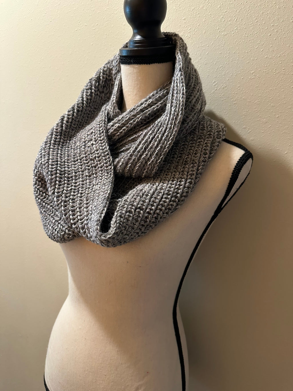 Wool Infinity Scarf Handmade, Cozy Loop Winter Accessory for Outdoor Styling, Gift for Women