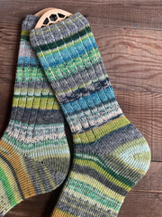 Scrappy Frankenstein Wool Socks, Whimsical Patterns, Ideal for Cold Days and Cozy Nights, Quirky Gift for Friends & Family