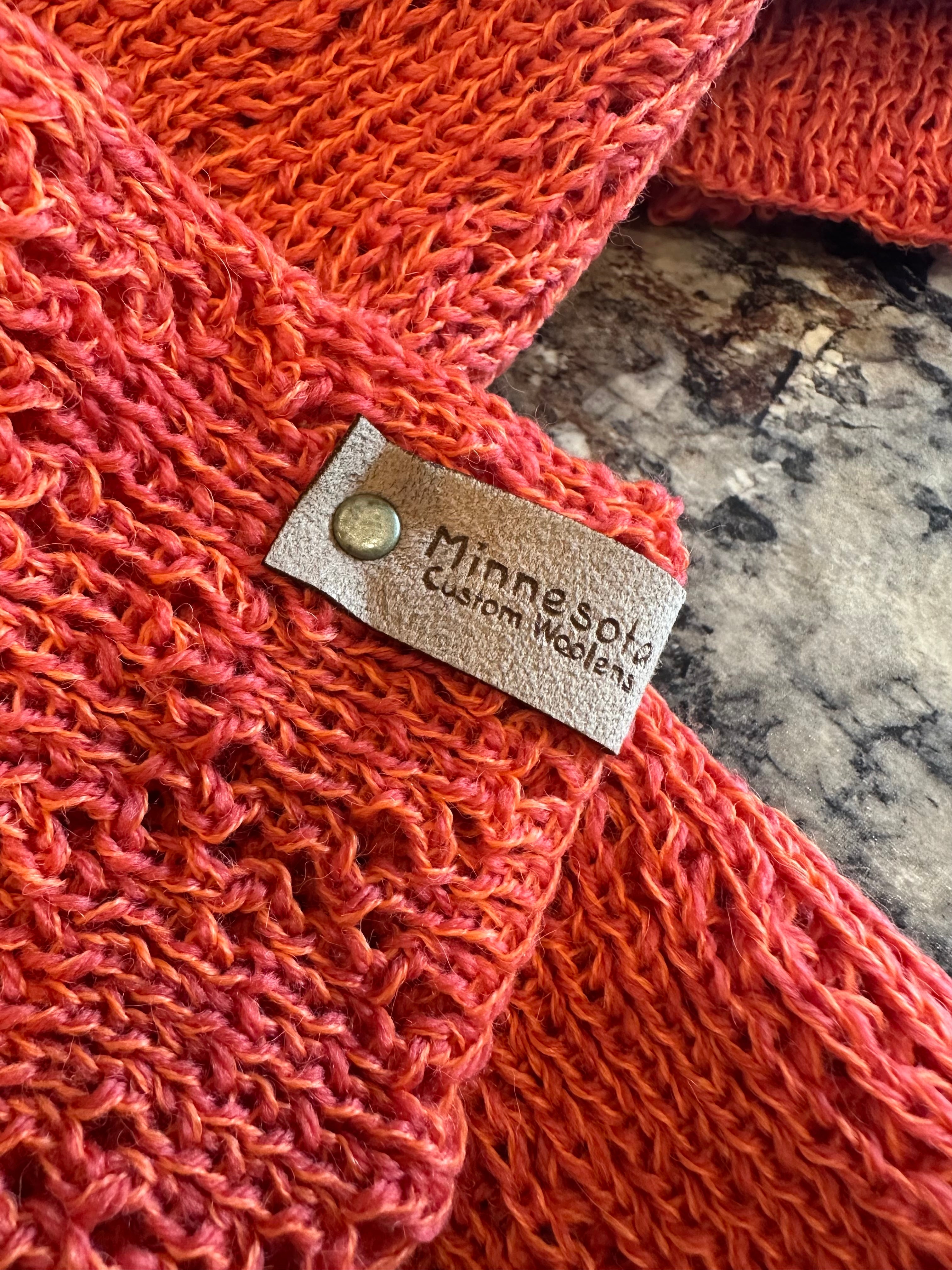 Wool & Alpaca Handknit Scarf, Classic Tuck Stitch Winter Wrap, Warm Gift for Cold Weather