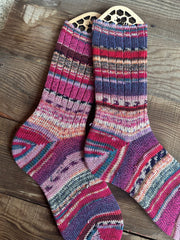 Scrappy Frankenstein Wool Socks, Whimsical Patterns, Ideal for Cold Days and Cozy Nights, Quirky Gift for Friends & Family