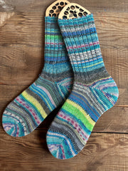 Handmade Scrappy Wool Socks, Luxuriously Soft Knitted Socks for Everyday Comfort, Thoughtful Gift for Friends and Family