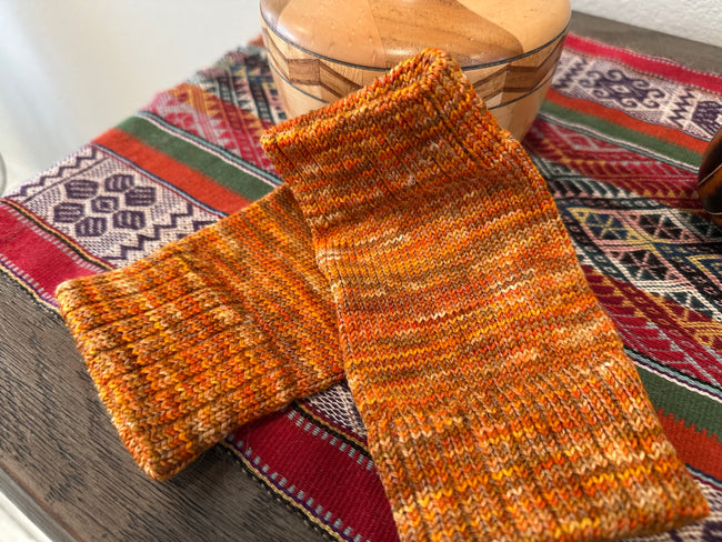 Colorful Custom Dyed Wool Texting Gloves, Handknit Winter Warmers for Smartphone Use, Perfect Gift Idea for Her Main Image