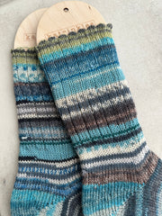 Scrappy Frankenstein Wool Socks, Whimsical Patterns, Ideal for Cold Days and Cozy Nights, Quirky Gift for Friends & Family