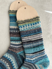 Scrappy Frankenstein Wool Socks, Whimsical Patterns, Ideal for Cold Days and Cozy Nights, Quirky Gift for Friends & Family