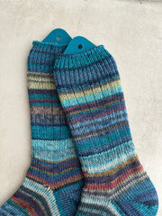 Scrappy One of a Kind Handmade Wool Socks, Cozy Knit Warmth for Winter, Perfect Gift for Family and Friends
