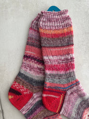 Scrappy Merino Wool Socks Handmade, Luxurious Soft Woolen Socks for Warmth, Unique Cozy Socks Gift for Her