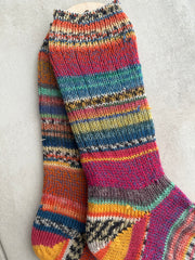 Scrappy Merino Wool Socks Handmade, Luxurious Soft Woolen Socks for Warmth, Unique Cozy Socks Gift for Her