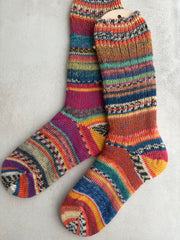 Scrappy Merino Wool Socks Handmade, Luxurious Soft Woolen Socks for Warmth, Unique Cozy Socks Gift for Her