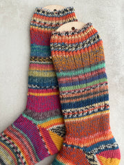 Scrappy Merino Wool Socks Handmade, Luxurious Soft Woolen Socks for Warmth, Unique Cozy Socks Gift for Her