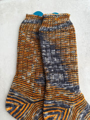 Custom Dyed Merino Wool Socks Handmade, Luxurious Soft Woolen Socks for Warmth, Unique Cozy Socks Gift for Her