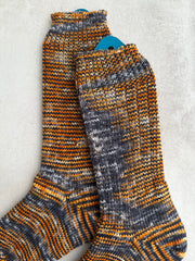 Custom Dyed Merino Wool Socks Handmade, Luxurious Soft Woolen Socks for Warmth, Unique Cozy Socks Gift for Her