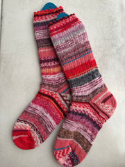 Scrappy Merino Wool Socks Handmade, Luxurious Soft Woolen Socks for Warmth, Unique Cozy Socks Gift for Her